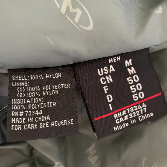 MARKER Off White with Red and Black Stripes Ski Snowboard Sporty Jacket Medium - Picture 8 of 14